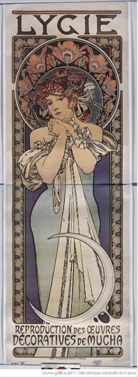 Lygie. Reproduction des oeuvres décoratives de Mucha  [affiche]  Mucha 1901